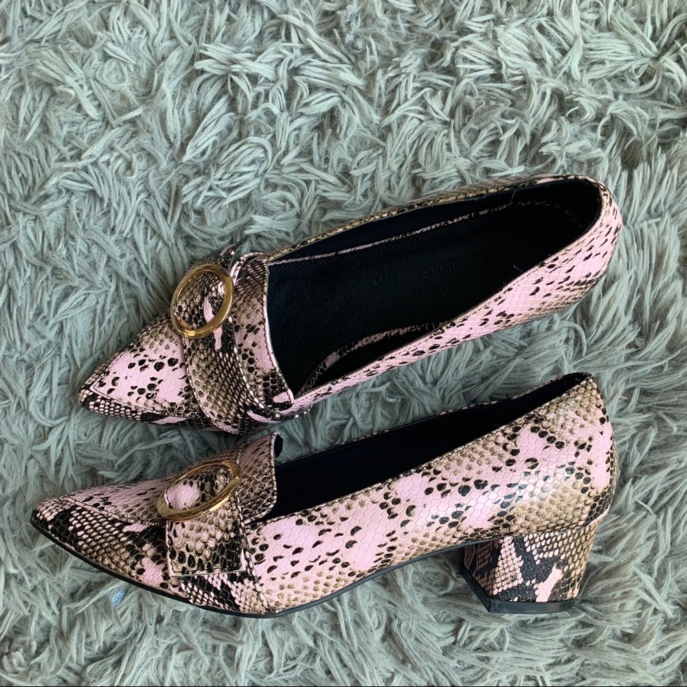 ASOS snakeskin loafers 💗